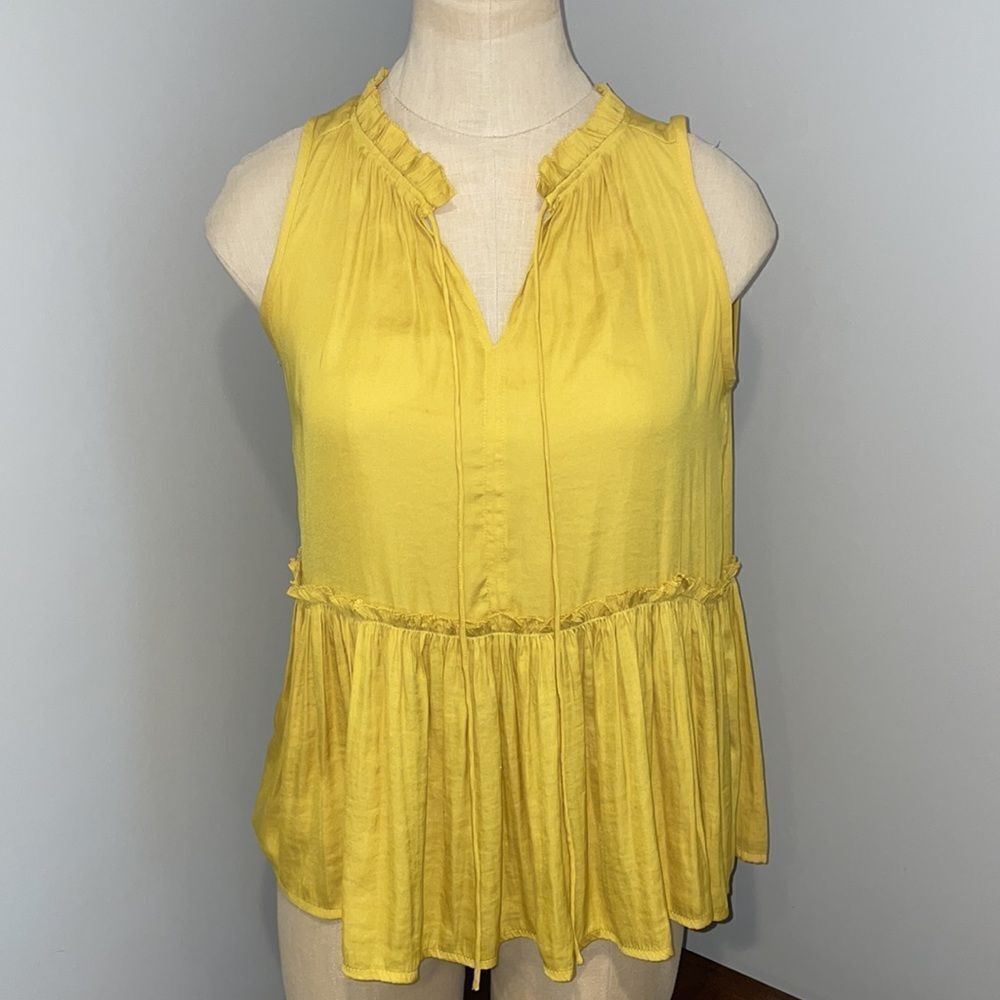 Loft Sleeveless Peplum Top Size XS